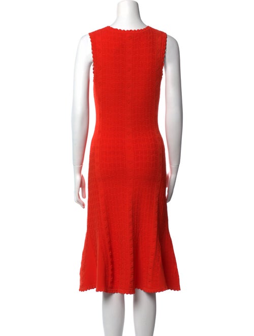 Diane von Furstenberg Scoop Neck Midi Length Dress