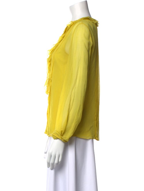 Diane von Furstenberg Silk Scoop Neck Blouse