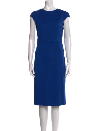 Diane von Furstenberg Crew Neck Midi Length Dress