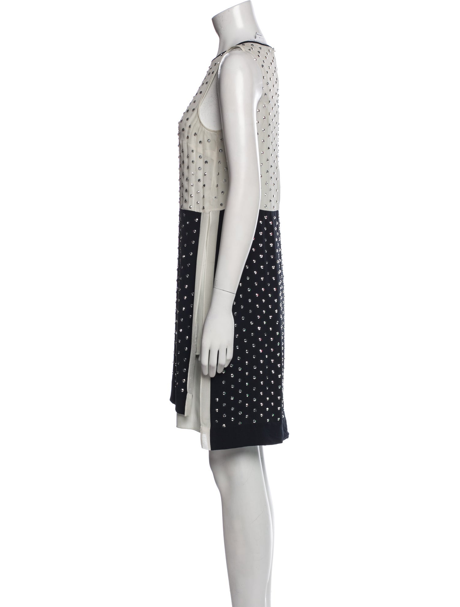 Diane von Furstenberg Polka Dot Print Knee-Length Dress