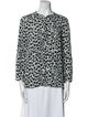 Diane von Furstenberg Silk Animal Print Blouse