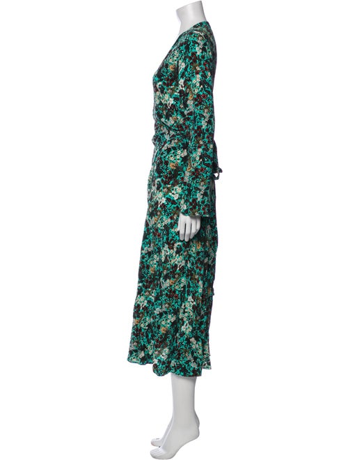 Diane von Furstenberg Floral Print Midi Length Dress