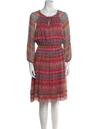 Diane von Furstenberg Silk Knee-Length Dress