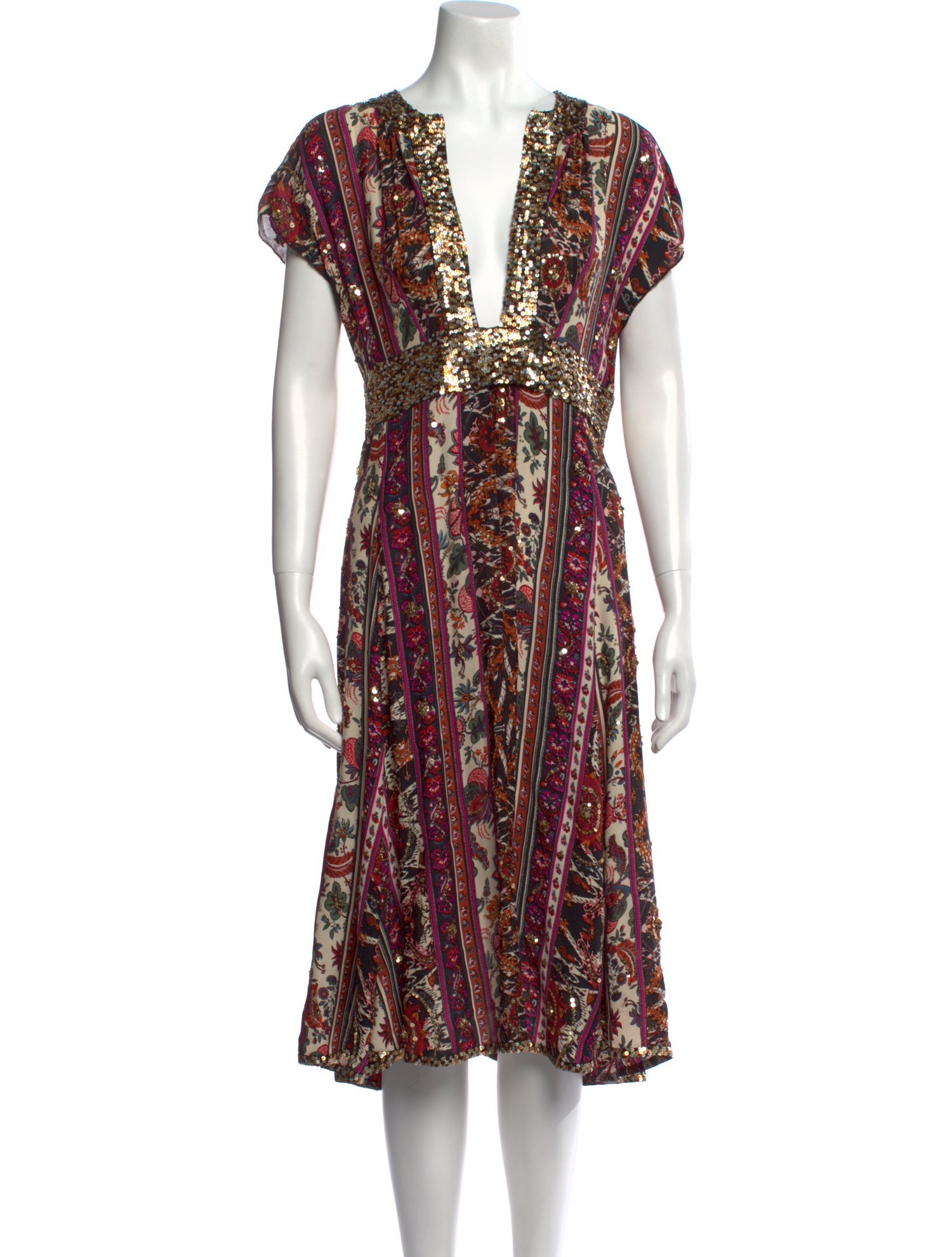 Diane von Furstenberg Silk Midi Length Dress