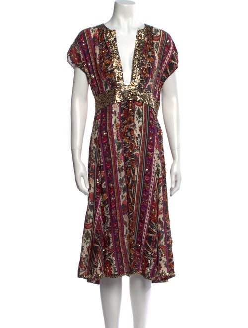 Diane von Furstenberg Silk Midi Length Dress