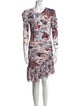 Diane von Furstenberg Floral Print Knee-Length Dress