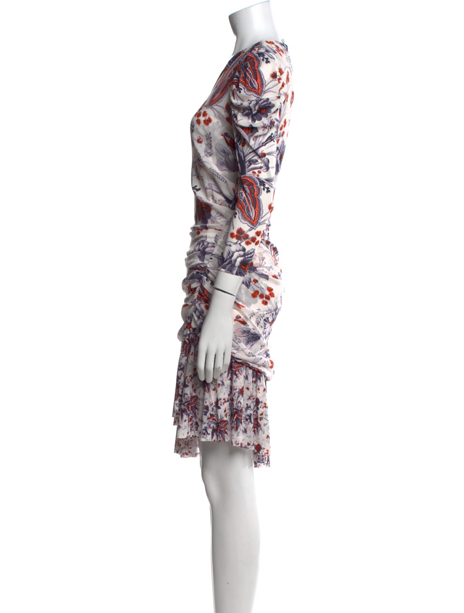 Diane von Furstenberg Floral Print Knee-Length Dress