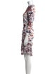 Diane von Furstenberg Floral Print Knee-Length Dress