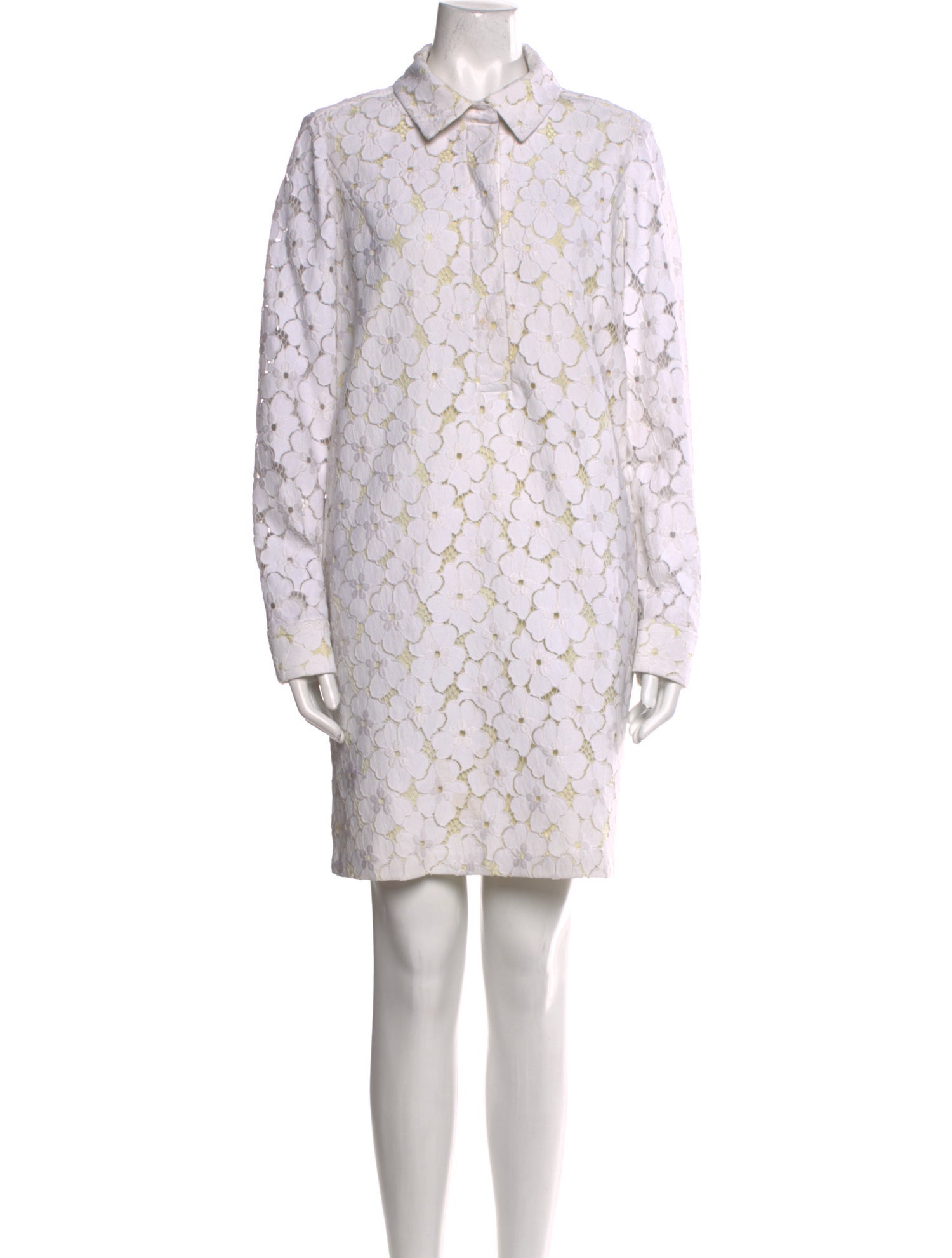 Diane von Furstenberg Lace Pattern Knee-Length Dress