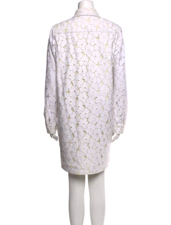 Diane von Furstenberg Lace Pattern Knee-Length Dress