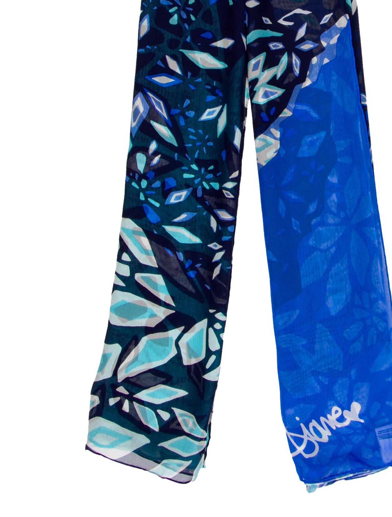 Diane von Furstenberg Silk Printed Scarf w/ Tags