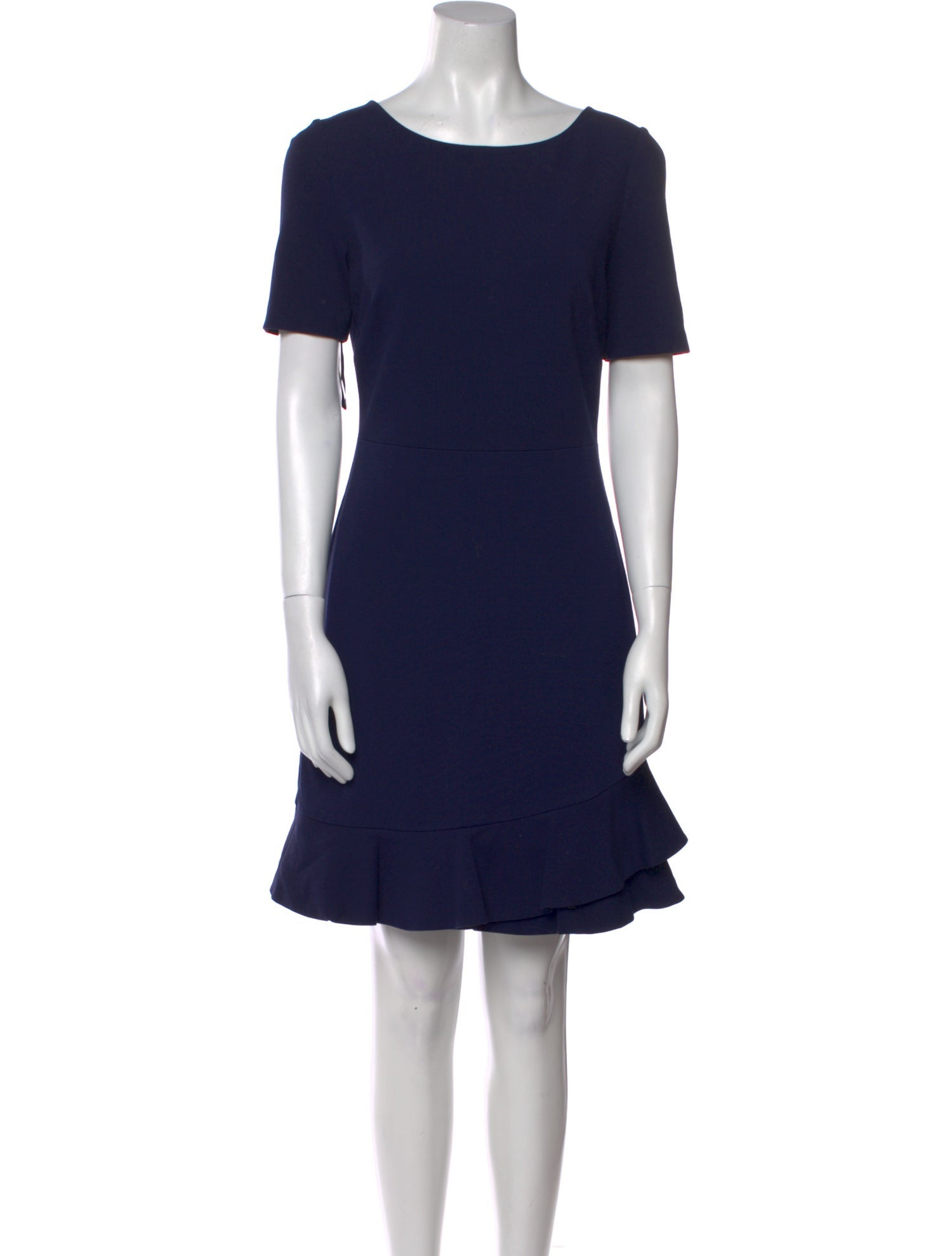 Diane von Furstenberg Bateau Neckline Mini Dress