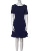 Diane von Furstenberg Bateau Neckline Mini Dress