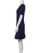 Diane von Furstenberg Bateau Neckline Mini Dress