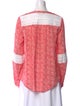 Diane von Furstenberg Printed V-Neck Blouse