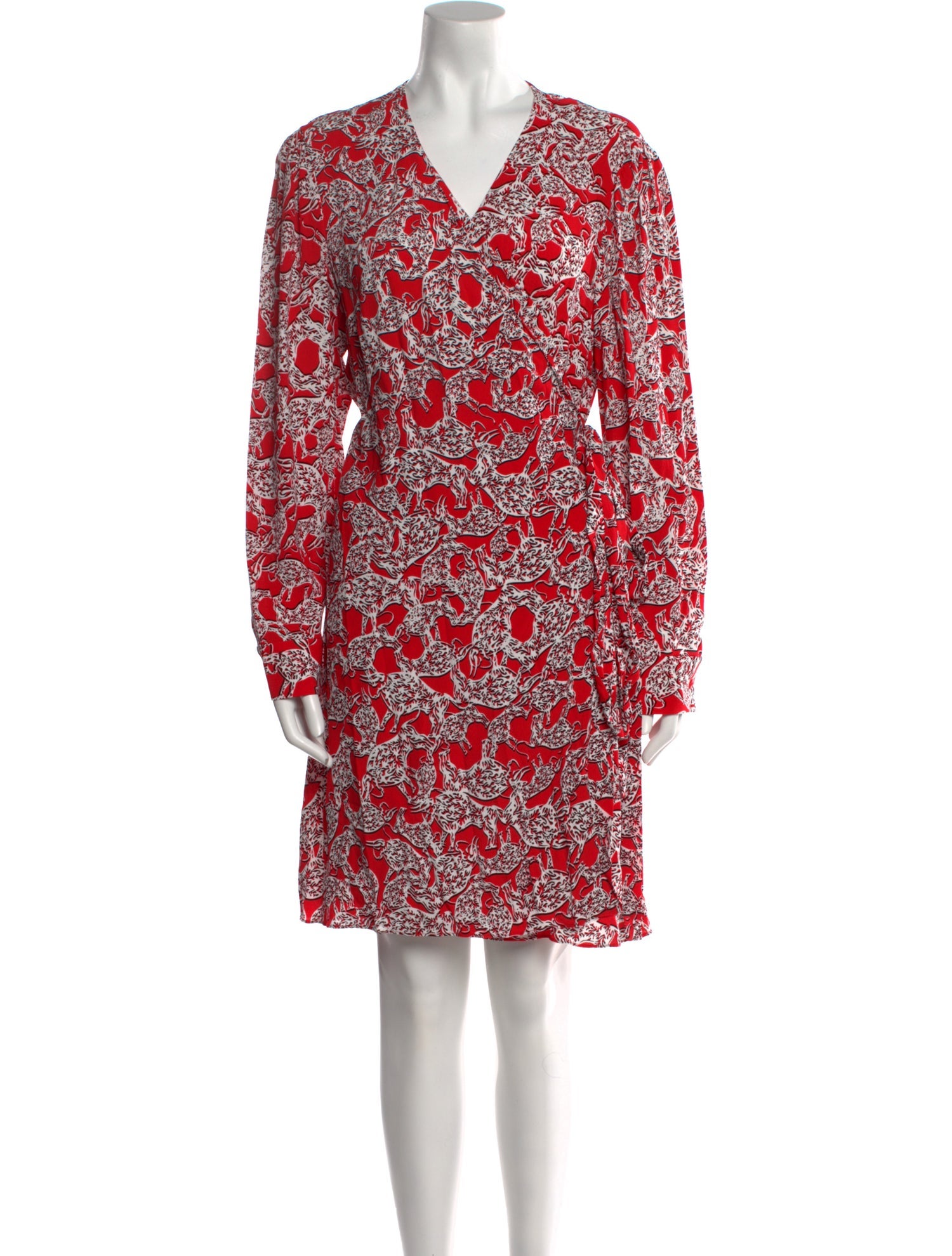 Diane von Furstenberg Floral Print Knee-Length Dress w/ Tags