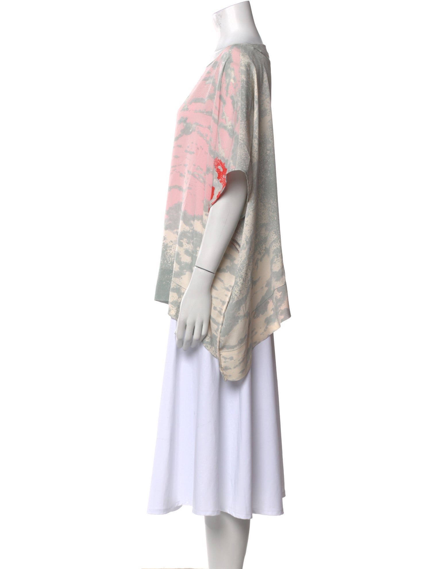 Diane von Furstenberg Silk Printed T-Shirt