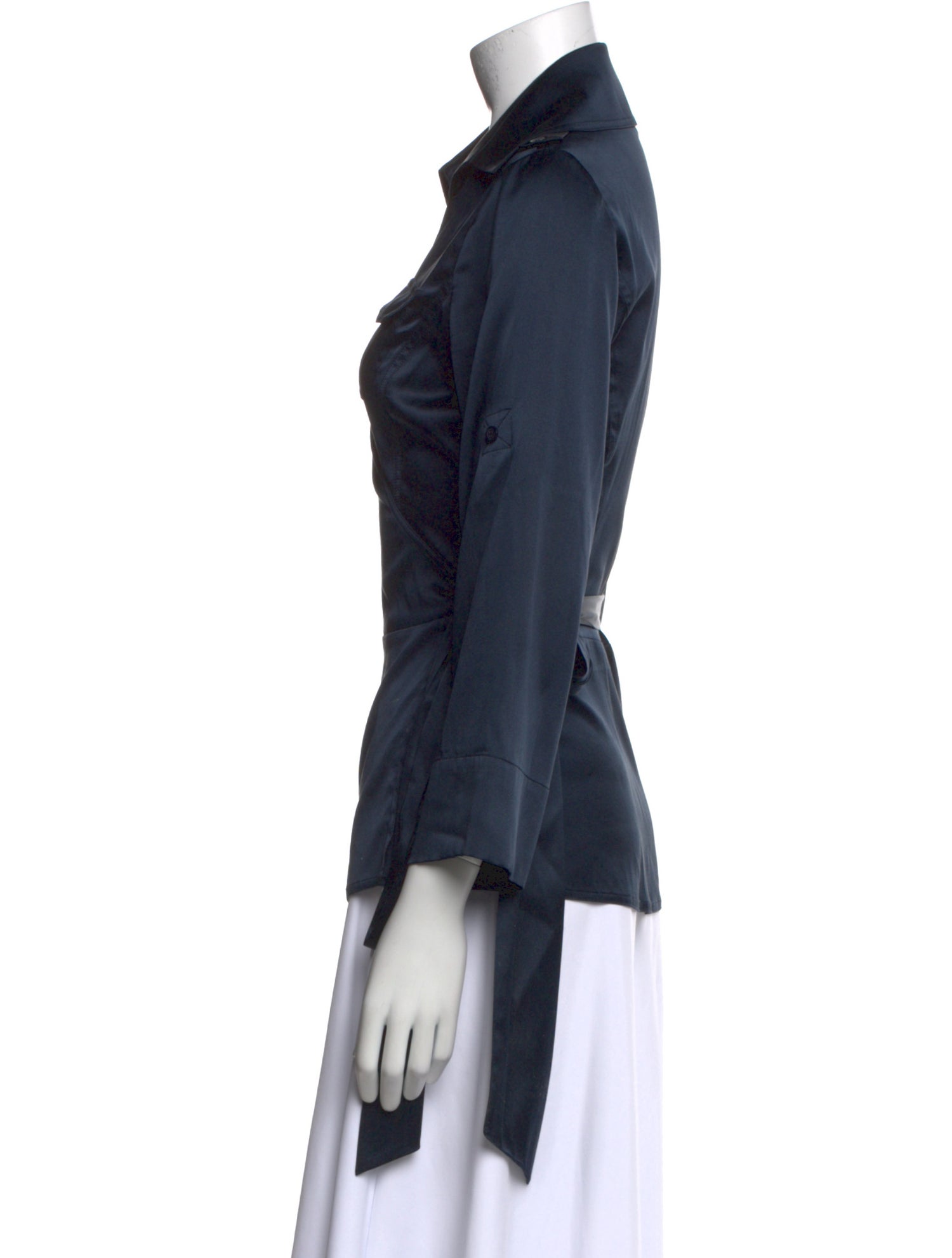 Diane von Furstenberg Silk Long Sleeve Top