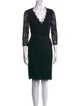 Diane von Furstenberg Lace Pattern Knee-Length Dress