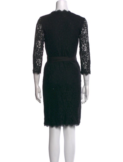 Diane von Furstenberg Lace Pattern Knee-Length Dress