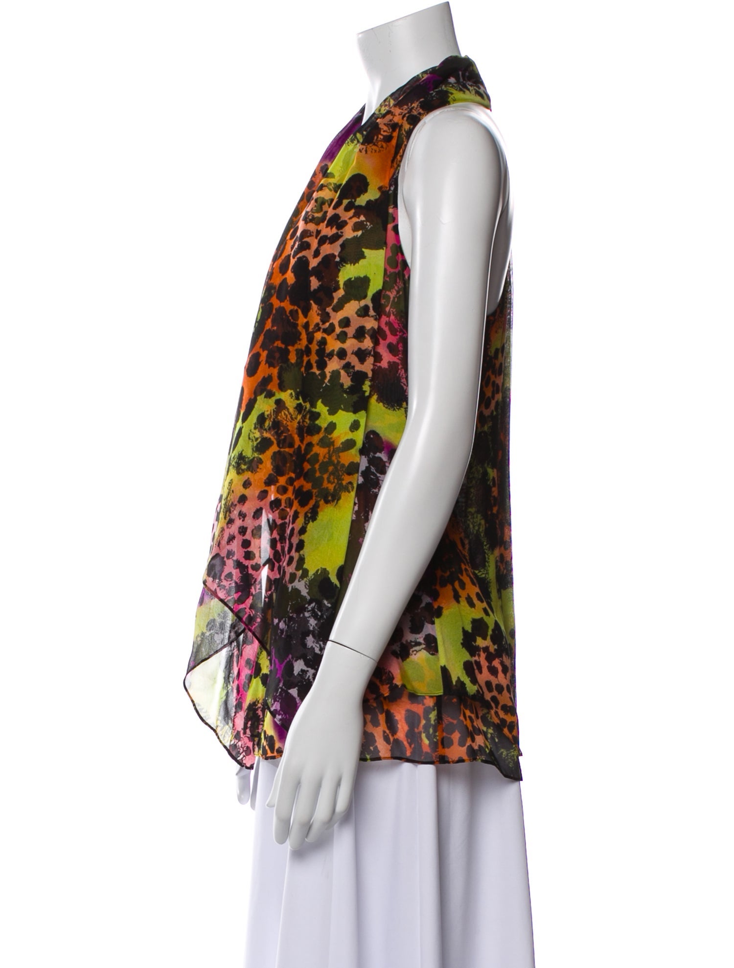 Diane von Furstenberg Silk Floral Print Blouse w/ Tags