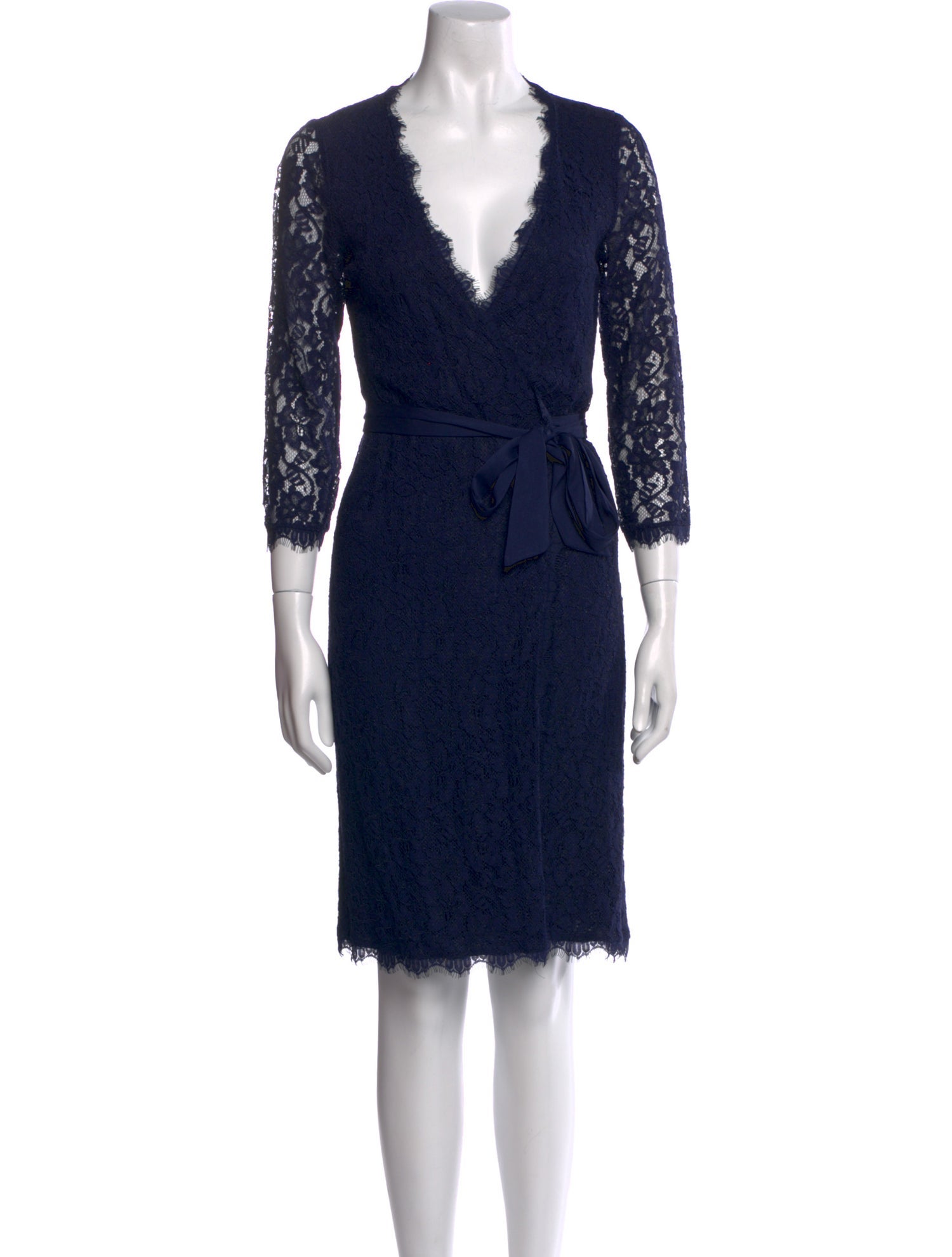 Diane von Furstenberg Lace Pattern Mini Dress