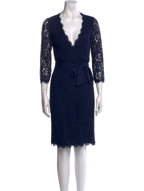 Diane von Furstenberg Lace Pattern Mini Dress