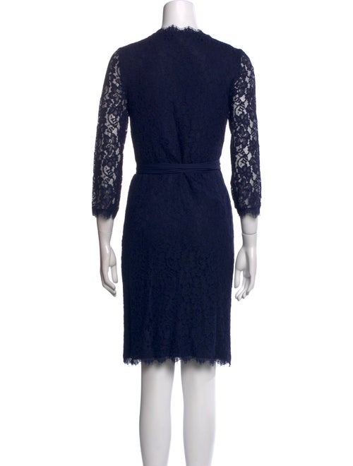 Diane von Furstenberg Lace Pattern Mini Dress