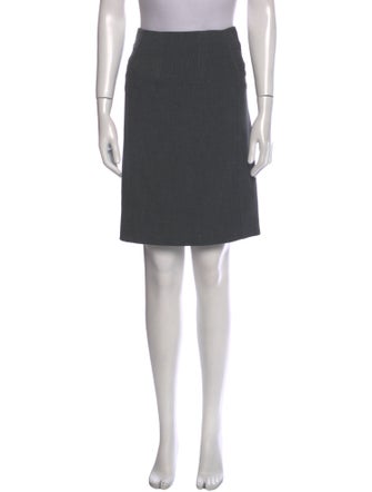 Diane von Furstenberg Pleated Accents Knee-Length Skirt