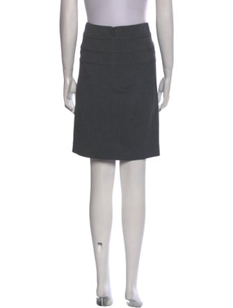 Diane von Furstenberg Pleated Accents Knee-Length Skirt