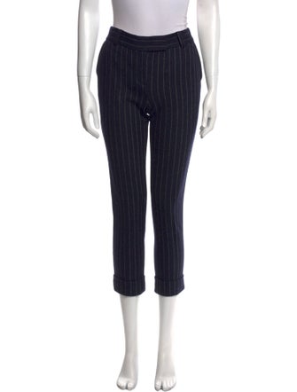 Diane von Furstenberg Striped Skinny Leg Pants
