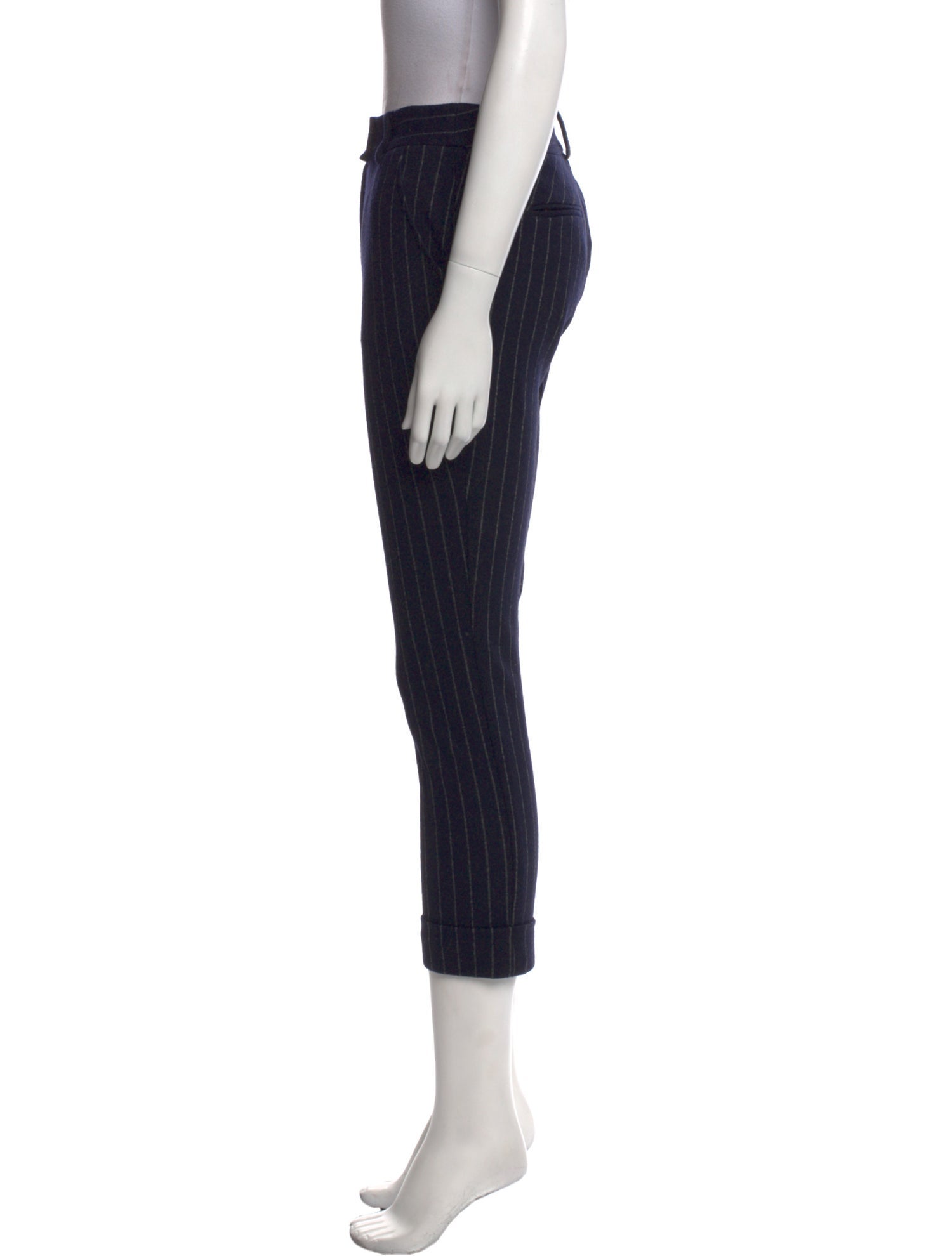 Diane von Furstenberg Striped Skinny Leg Pants