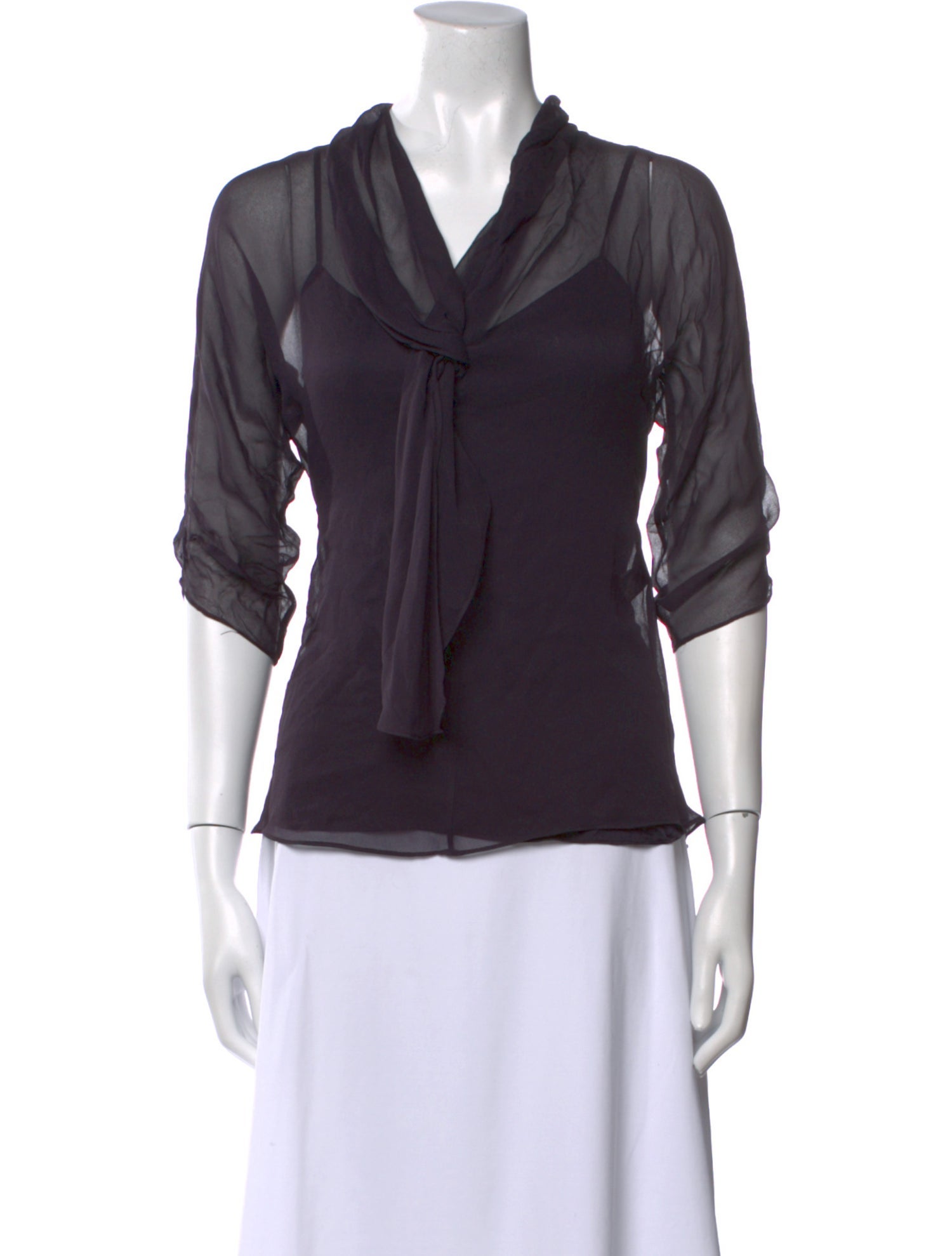 Diane von Furstenberg Silk Cowl Neck Blouse w/ Tags