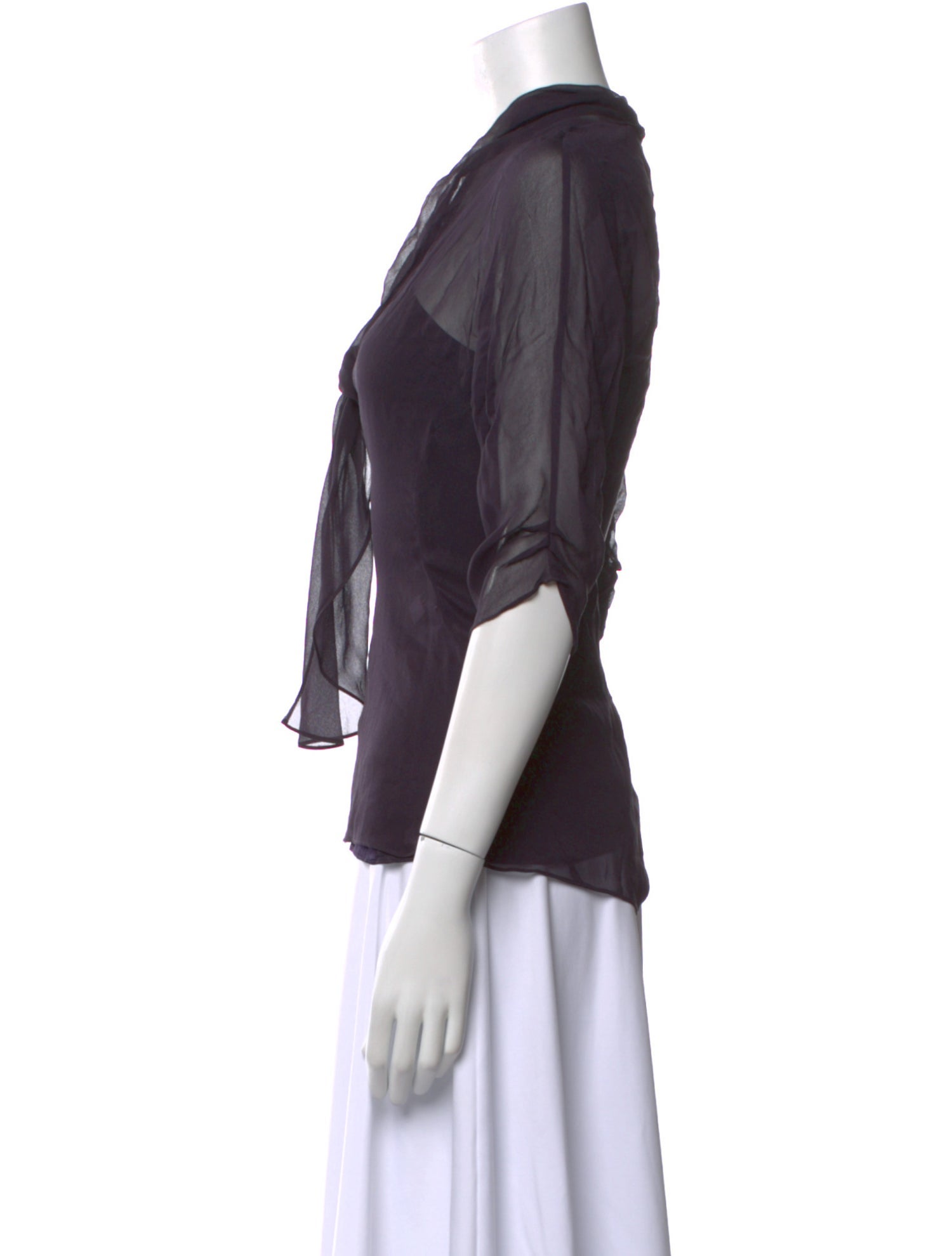 Diane von Furstenberg Silk Cowl Neck Blouse w/ Tags