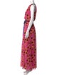 Diane von Furstenberg Polka Dot Print Long Dress