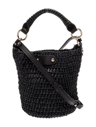 Diane von Furstenberg Raffia Bucket Bag