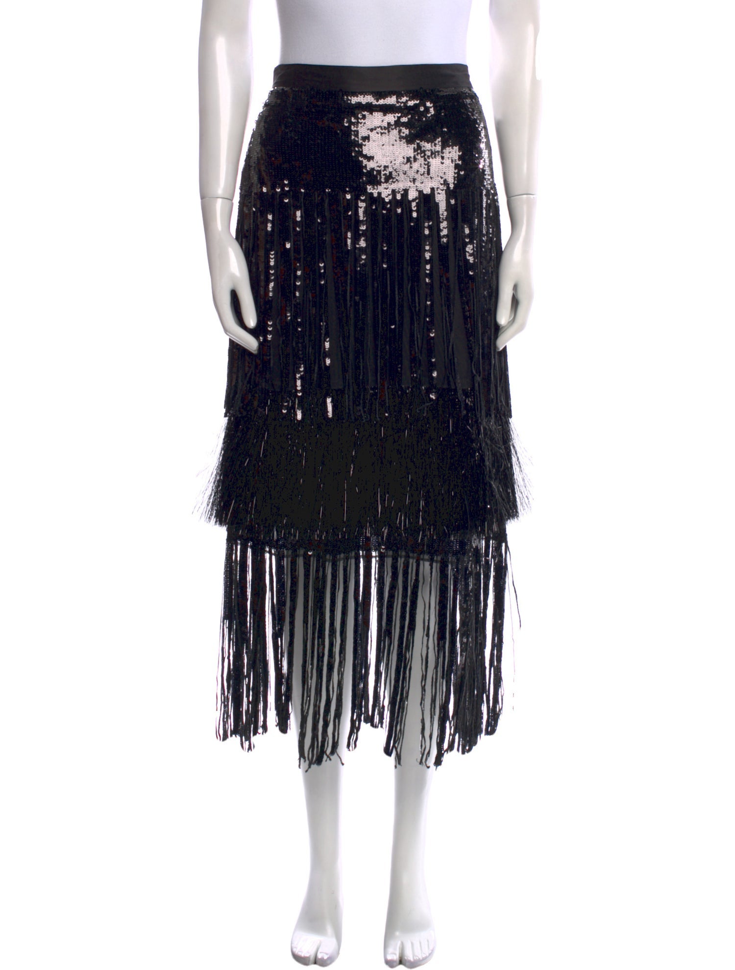 Diane von Furstenberg Sequin Embellishments Knee-Length Skirt