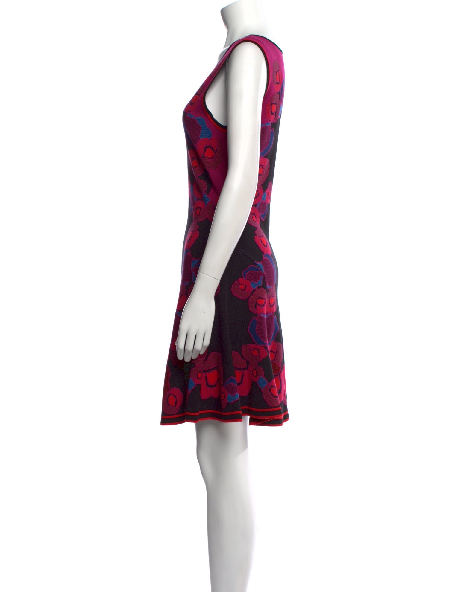 Diane von Furstenberg Floral Print Mini Dress