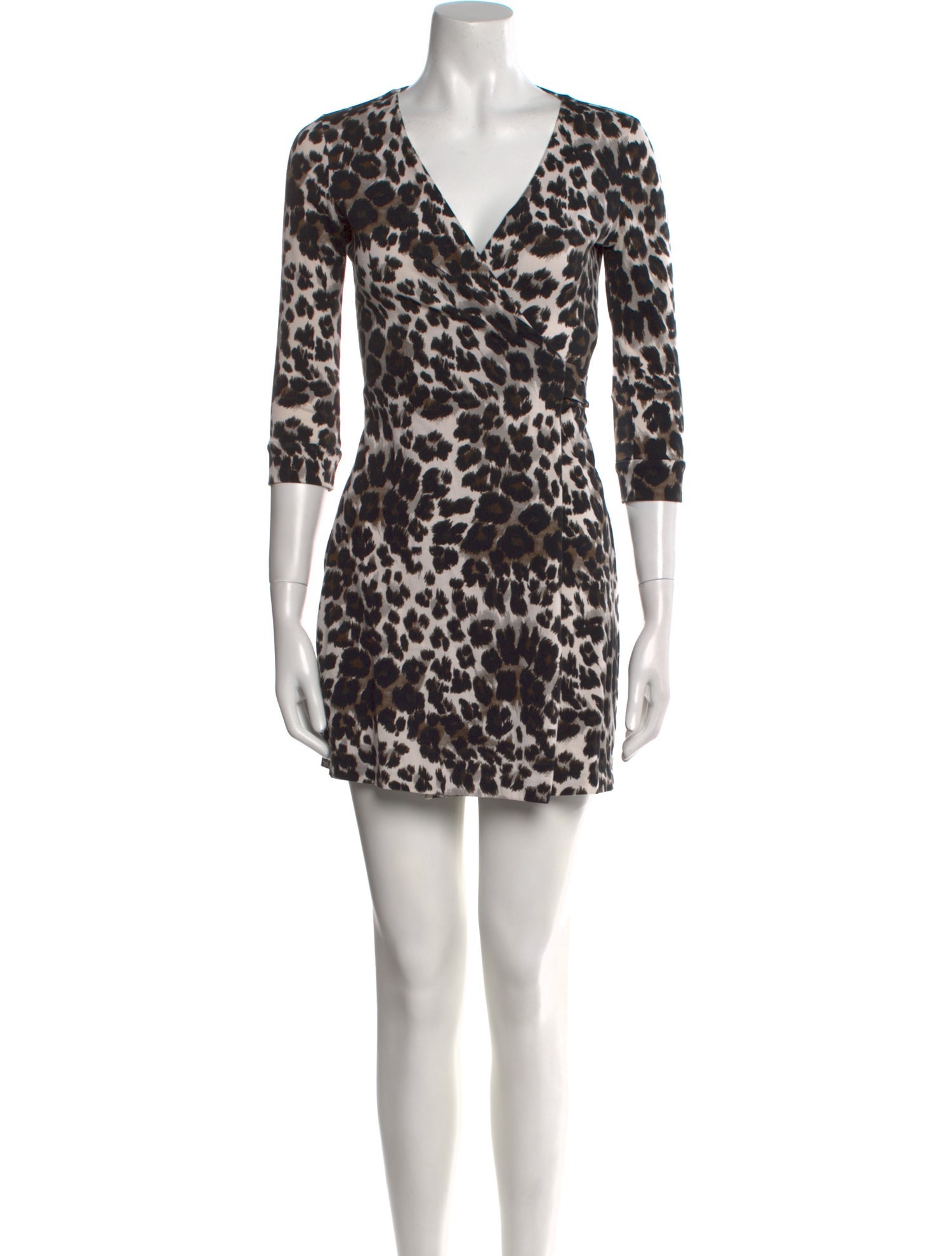 Diane von Furstenberg Animal Print Mini Dress