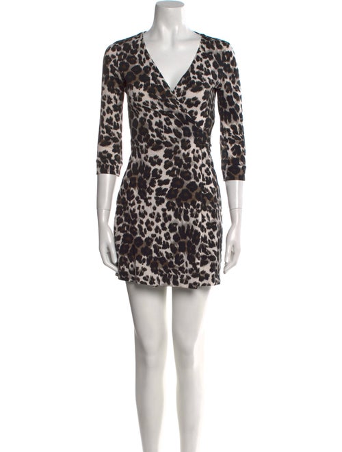 Diane von Furstenberg Animal Print Mini Dress