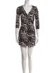 Diane von Furstenberg Animal Print Mini Dress