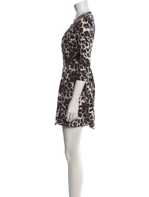 Diane von Furstenberg Animal Print Mini Dress