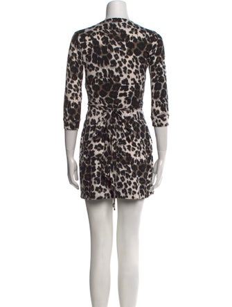 Diane von Furstenberg Animal Print Mini Dress