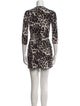 Diane von Furstenberg Animal Print Mini Dress