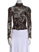 Diane von Furstenberg Turtleneck Long Sleeve Top