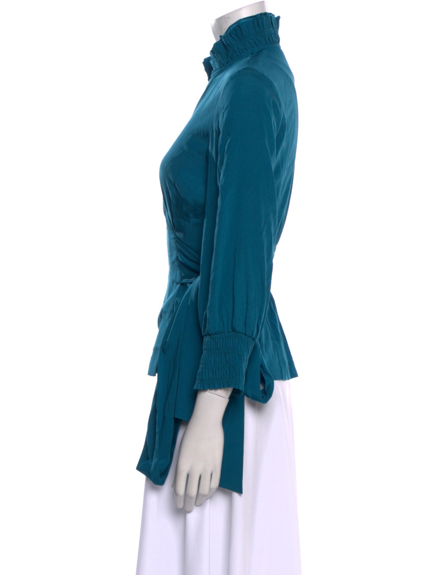 Diane von Furstenberg Silk V-Neck Blouse