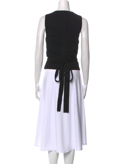 Diane von Furstenberg V-Neck Sleeveless Crop Top