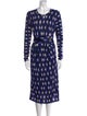 Diane von Furstenberg Merino Wool Midi Length Dress