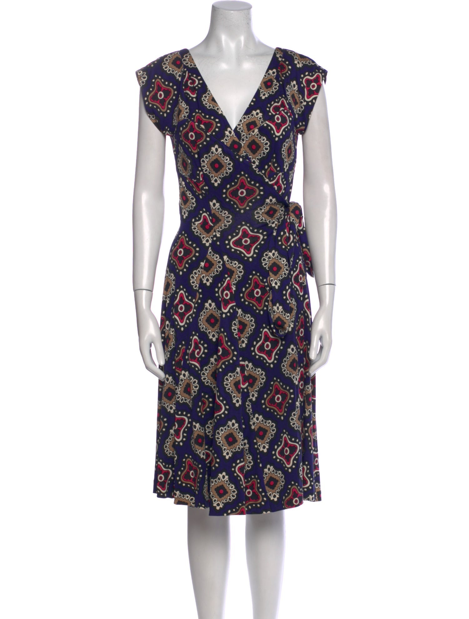 Diane von Furstenberg Silk Knee-Length Dress