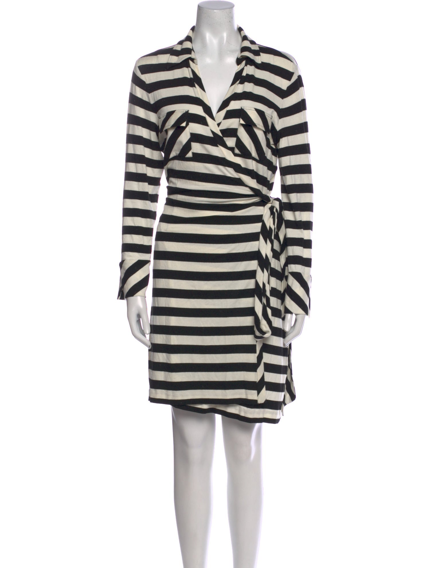 Diane von Furstenberg Striped Knee-Length Dress